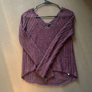 American Eagle purple sweater